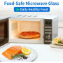 ADERTOS Plateau Micro Onde Universel 24.5cm Plateau pour Micro-ondes Plateau Tournant Universel en Verre Microwave Plate Turntab