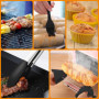 Accessoires pour friteuse à air chaud Russell Hobbs - 2 compartiments - 9 l - Moule en silicone - Accessoire pour friteuse à air