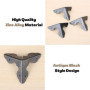 Lot de 8 protections d'angle de style antique avec vis, protection de coin d'armoire, protection de bord pour boîtier en bois, s