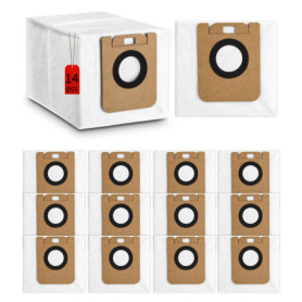 Lot de 14 Sacs à Poussière pour Aspirateur Dreame D10 Plus / D10s Plus / L10 Plus Sacs d'aspirateur de Rechange pour Dreame D10s