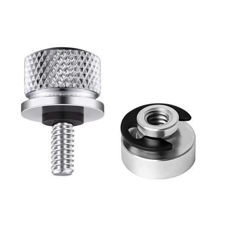 ROOBZE Jeu d'écrous de Boulons de Fixation de Siège de Moto 1 jeu siège Montage Boulon selle de moto en aluminium avec filetage 