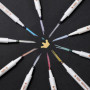 Lypumso Marqueurs Métalliques Feutres, 10 Couleurs Stylo Metallique Paillette à Brosse Douce 1-2mm pour Scrapbooking, Peintures,