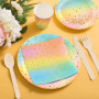 VIPNAJI 176 PCS Vaisselle Anniversaire Assiette Vaisselles Anniversaires Fille Assiettes Dîner Dessert Tasse Serviette Papier Pa