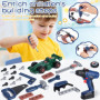 NCKIHRKK 73 Pièces Jouet Outil pour Enfants, Outils de Construction et Accessoires, malette outils enfant, Boite a Outil avec Pe
