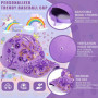 BEYAOBN Cadeaux pour Filles DIY Casquette de Baseball et Bouteille d'eau, Kit de Bricolage pour Enfants avec Sticker Licorne Str