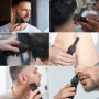 Scttomon Professionnel Hommes Coupe De Cheveux Coupe De Barbe Tondeuse Pour Hommes Tondeuse à Barbe Tondeuse à Cheveux Rasoir Sa