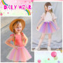 SHUOHONG 2 Pièces Jupe Tulle Femme, Deguisement Femme Tutu 3 Couches, Ballet Fille Jupon Tulle Tutu Rose, Cosplay Princesse pour