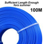 2 Pièces Fil de Nylon Rond pour Débroussailleuse,1,6 mm x 100 m Bobine de Fils Rond en Nylon de Coupe Bordures, Fil de Coupe de 
