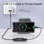 iJiZuo Adaptateur USB Femelle à Femelle, Paquet de 2, Connecteur D'extension Adaptateur 3.0 USB, pour Connecter Deux Extrémités 
