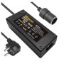 BYGD Adaptateur 12v 220v 10A 120W, Adaptateur 220v 12v Allume Cigare Convertisseur Prise Allume-Cigare de Voiture Adaptateur d'a