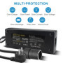 BYGD Adaptateur 12v 220v 10A 120W, Adaptateur 220v 12v Allume Cigare Convertisseur Prise Allume-Cigare de Voiture Adaptateur d'a