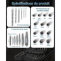 XSTARYE 26 Pièces Kit Extracteur de Vis Cassée Douille Extracteur de Boulon Avec Adaptateur Hexagonal Extracteurs de Tarauds pou