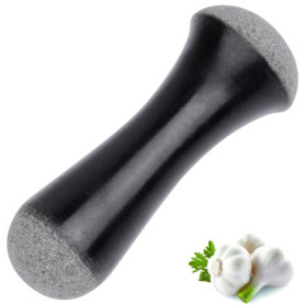 Tianman Pilon de rechange en granit, 15 cm de long, non poli, utiliser un pilon aux deux extrémités (mortier non inclus) (granit