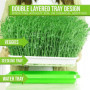 Fuuner germoir pour graines à germer, 6pcs Plateaux de Germination de Graines des Semences, Bacs à Semis avec Étagère en Plastiq