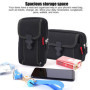 WIYETY Sacoche Ceinture Telephone Noir: 2 Pièces Sacoche Ceinture Homme, Étui de Ceinture Pochette Téléphone Holster, Gadget Sac