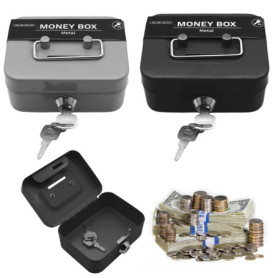 2 Boîtes à Argent Verrouillables avec Fente de Sécurité : Boîte à Argent LEKEFETO Verrouillable Petite Boîte à Argent avec clé M