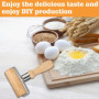 Nizirioo Lot de 3 rouleaux à pâtisserie en bois : grande, moyenne et petite, rouleau à pizza pour pizza, gâteau, accessoires de 