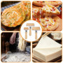 Nizirioo Lot de 3 rouleaux à pâtisserie en bois : grande, moyenne et petite, rouleau à pizza pour pizza, gâteau, accessoires de 