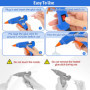 talifoca Pistolet à colle chaude + 40 bâtons de colle chaude, pistolet à colle chaude pour bricolage, art industriel, petit arti