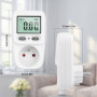 talifoca Compteurs d'énergie Wattmètre Prise Consommation Electrique, Contrôleur de Prise Compteur Kwh Puissance Maximum 3680W 1