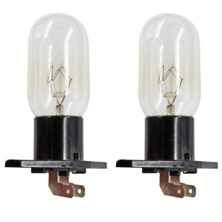 CENPEK Lot de 2 Lampes de Four à Micro-Ondes Z187 240 V 25 W 6,3 MM pour De Nombreux modèles