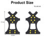 2 pcs Crampons antidérapants,Glace Traction Antidérapant, Inoxydable Crampons,Crampon à Neige Antidérapant,Glace Traction Crampo