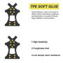 2 pcs Crampons antidérapants,Glace Traction Antidérapant, Inoxydable Crampons,Crampon à Neige Antidérapant,Glace Traction Crampo