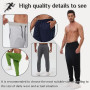 Bsrpolry Lot de 3 pantalons de survêtement athlétiques pour homme avec poches zippées, pantalon de jogging pour homme