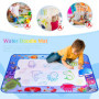 Tapis Dessin Eau - Tapis d'Eau Bébé, Jouet Bébé 1 2 Ans, Jouet Enfant 1 2 3 Ans, Tapis Jeu Enfant avec Stylo à Eau pour Dessin C