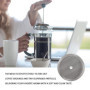 Lot de 5 filtres de rechange pour cafetière à piston - Filtre à café en acier inoxydable - Réutilisables pour cafetière à piston
