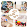YSJCHEBS Pack De 10 Rails en Bois, Jouets pour Enfants, Rails De Train Jouets, Jouets De Construction, Jouets Éducatifs pour Enf