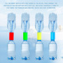 NYGGTYK Tube De Connexion Vortex De Bouteille d'eau en 15 Pièces, Fournitures De Démonstration Expérimentales, Aides Pédagogique