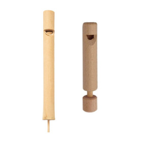 2 Pièces Poussent Et Tirent Un Sifflet, Un Sifflet En Bois, Un Sifflet Pour Enfants, Des Jouets Pour Enfants Créatifs, Des Instr
