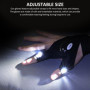 NyxSeat 1 paire de gants lumineux - Gants de pêche réglables - Convient pour le camping et les activités de plein air - Accessoi