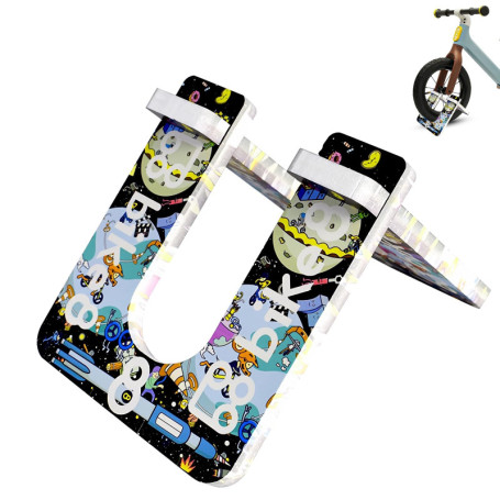 VireEyU Support de Parking Réglable pour Vélos et Trottinettes, Présentoir pour Vélos d'Enfants, Support de Vélo Universel