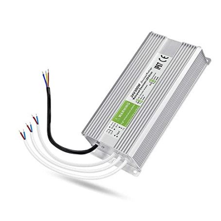 JOYNANO 300W Alimentation étanche 24V 12.5A AC-DC Convertisseur IP67 pour CCTV Surveillance LED Affichage Lumière extérieure et 