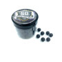 100 x Premium Quality Hard Mix Rubber Steel Balls Paintballs Reballs 50 Cal. Pistols Home Defense - Billes D'acier en Caoutchouc
