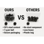 100 x Premium Quality Hard Mix Rubber Steel Balls Paintballs Reballs for Pistols in 68 Cal. Paintball Shooting Self Defense Bill