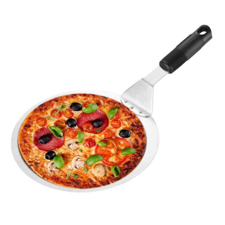 Nanxin Pelle a Pizza, Pelle Pizza Ronde en INOX 10 Pouce Idéal pour Les Gâteaux, Pizzas, Tartes