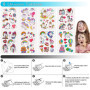 JOYUE 50 PCS Anniversaire Licorne, Bracelets, Porte Clés, Tatouage Enfant, Epingle à Cheveux, Signet, Bracelets Slap, Jouet Kit 