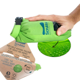 Scrubba MINI Sac Lave-Linge de Voyage - Sac de Lavage Portatif Ultra Léger pour Faire la Lessive - Mini Machine à Laver Portable