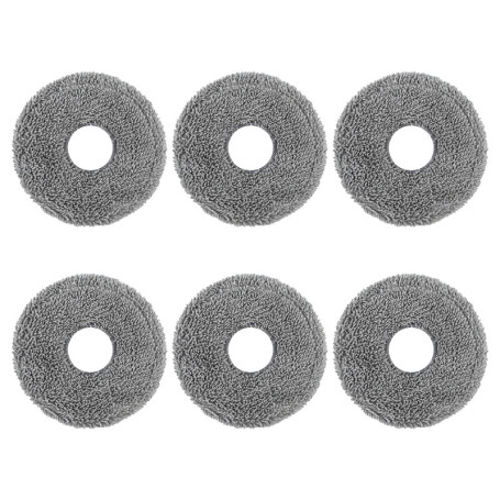 Lixiluxia 6 pièces Serpillières Tampon, Chiffons Lingettes Compatibles avec Dreame L10 Ultra / L10S Pro / L10S Ultra / L10S Pro 