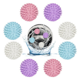 Lixiluxia 8 Pièces Boule de Lavage pour Machine à Laver, Balle de Lavage, Balles de Séchage pour Doudoune, pour Sèche-linge, Réu