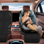 Fervalyna 2 Pièces Protecteur de Siège de Voiture Isofix, Antidérapant Protection Siege Auto avec Poches Organisateur, Universel