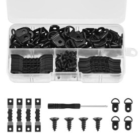 MumdoYAL Fixations pour Cadres - Ensemble de Crochets et Accroches pour Tableaux à Clouer - Accrocheurs de Cadres Robustes pour 