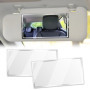 Peevisap 2 Pièces Miroir Voiture 15×8 cm, Retroviseur Intérieur Voiture, Miroir Pare Soleil Voiture, Miroir De Courtoisie Voitur