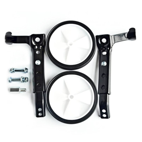 Lot de 2 roues stabilisatrices pour vélo d'enfant - 18 20 22 24 pouces - Roues stabilisatrices universelles - Poids : 100 kg - R