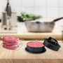 Newpop Presse à Hamburger Professionnel 3 en 1, Antiadhésive Presse à Burger avec Poignée en ABS, Moule Steak Haché pour de Déli