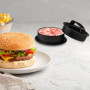 Newpop Presse à Hamburger Professionnel 3 en 1, Antiadhésive Presse à Burger avec Poignée en ABS, Moule Steak Haché pour de Déli