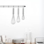 Gvolatee Fouet Cuisine Inox Professionnel, Batteur Manuel à Œufs 3 Pièces Contient 21cm, 26cm, 29cm, Fouet pour Mélanger, Remuer